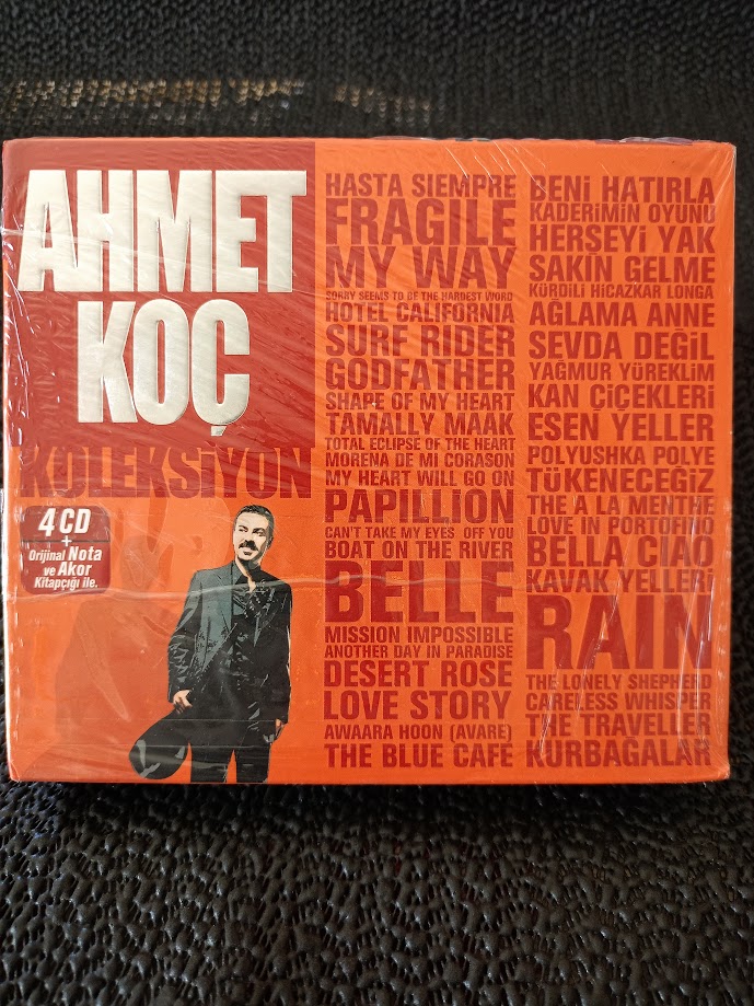 AHMET KOÇ - KOLEKSİYON CD + ORJİNAL NOTA ve AKOR KİTAPCIĞI İLE. SIFIR.