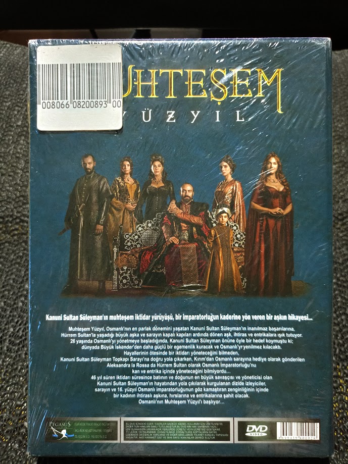 MUHTEŞEM YÜZYIL 7-12. BÖLÜM DVD BOX. SIFIR JELATİNDE.