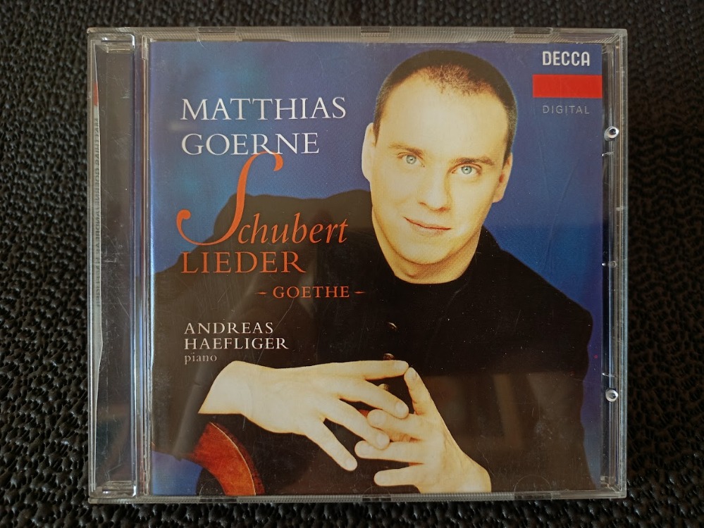 MATTHIAS GOERNE - ANDREAS HAEFLIGER CD ALBÜM.
