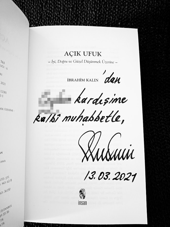 AÇIK UFUK - İYİ, DOĞRU VE GÜZEL DÜŞÜNME ÜZERİNE YAZARDAN İMZALI..