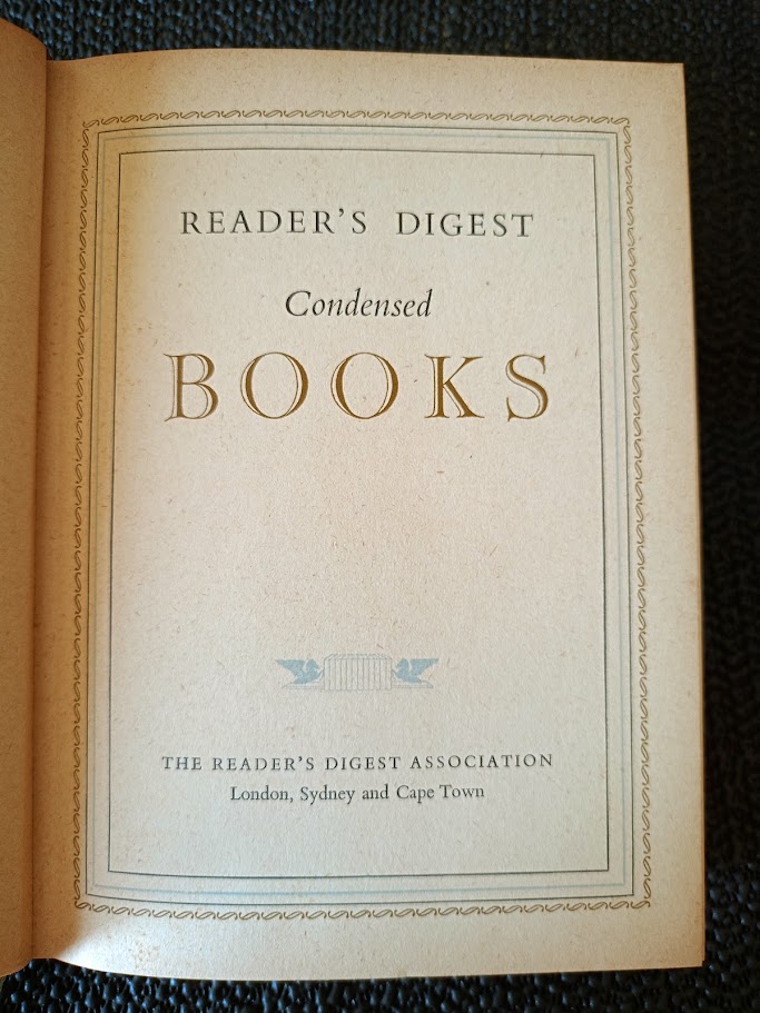READER'S DIGEST CONDENSED BOOKS.
