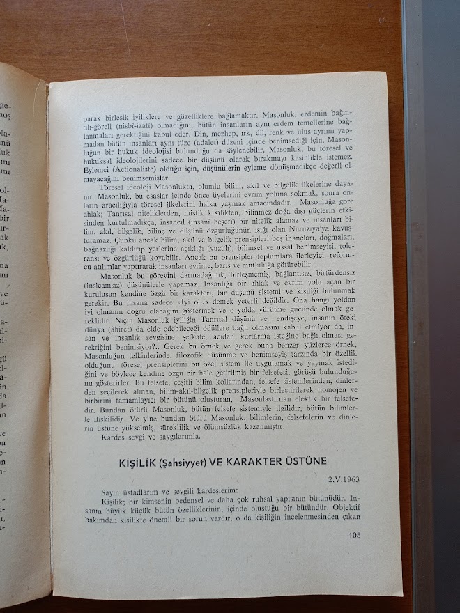 MASONLUKTAN ESİNLENMELER - DR. SELAMİ IŞINDAĞ..