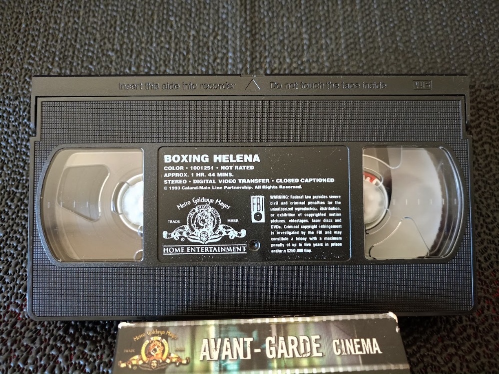 BOXING HELENA VHS VİDEO FİLM KASET.