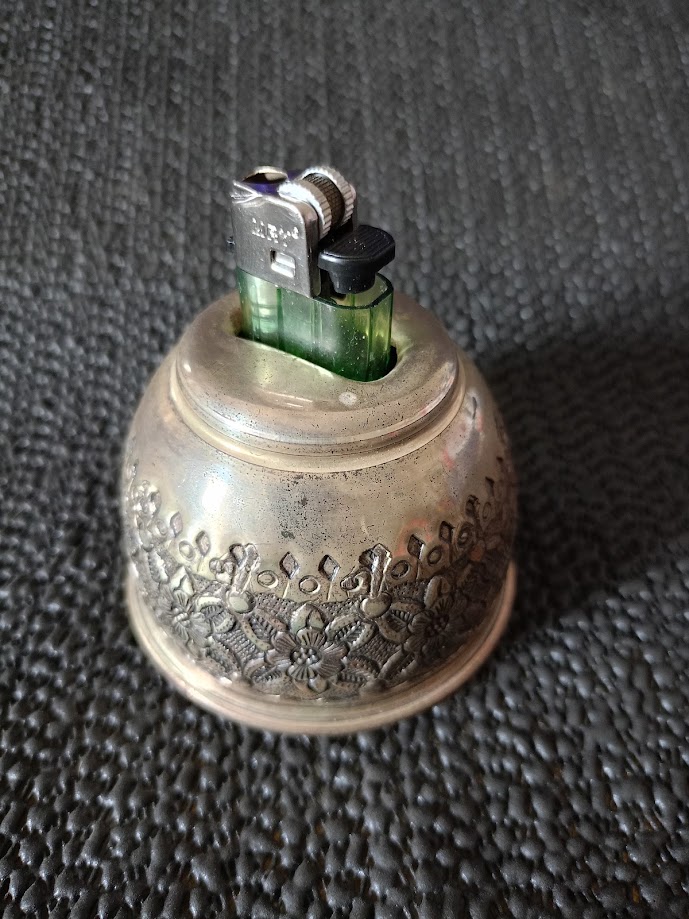 ALMAN GÜMÜŞÜ MASA ÇAKMAĞI KAİDESİ, DAMGALI.