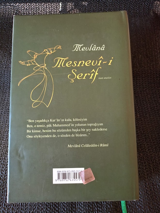 MESNEVİ-İ ŞERİF - TAM METİN, BEZ CİLTLİ, ŞÖMİZLİ 1. BASKI.