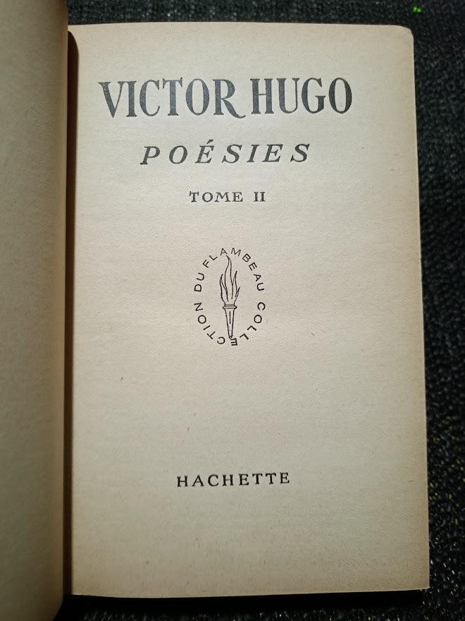 VICTOR HUGO POESIES TOME II - VICTOR HUGO ŞİİRLERİ CİLT II.