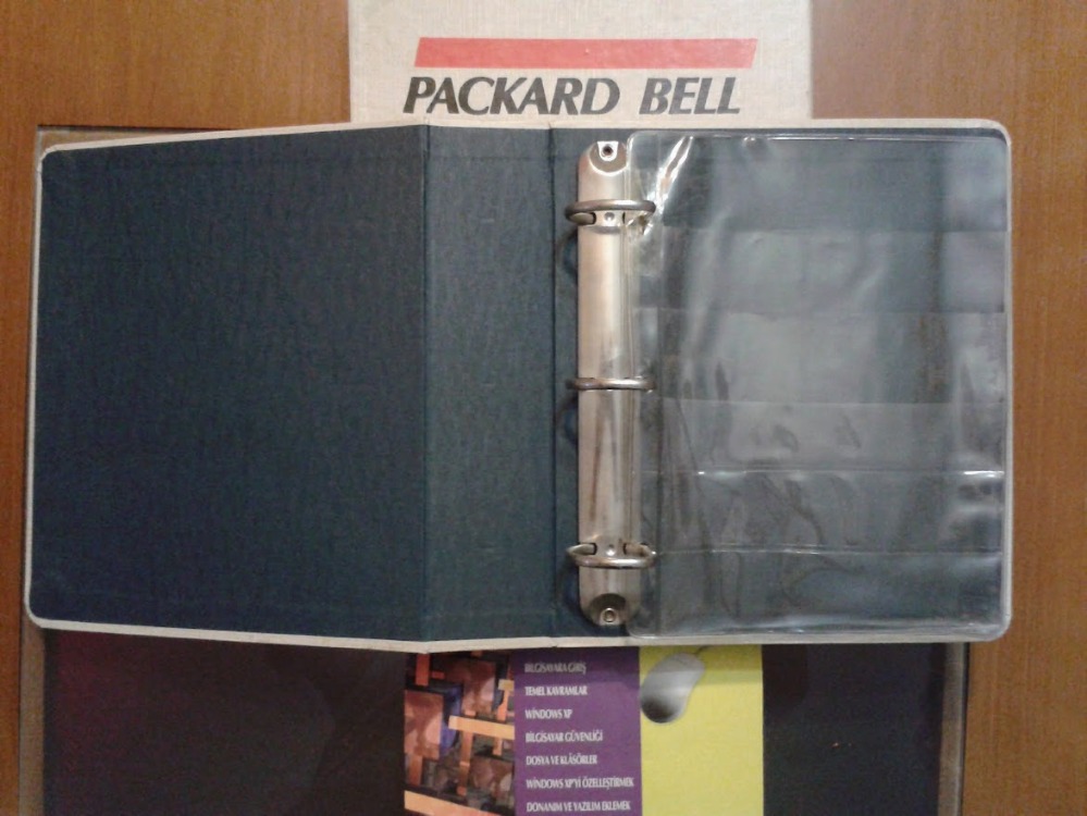 PACKARD BELL PB 286 BİLGİSAYAR KULLANIM KILAVUZU BOŞ KUTU KLASÖR .KOLEKSİYONLUK.