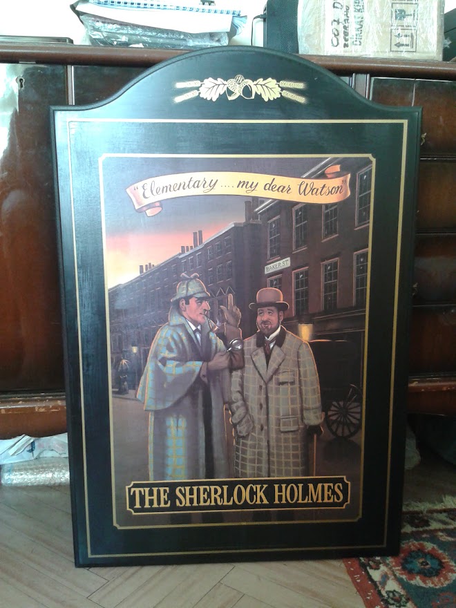 THE SHERLOCK HOLMES ORJİNAL PUB RESİMİ.