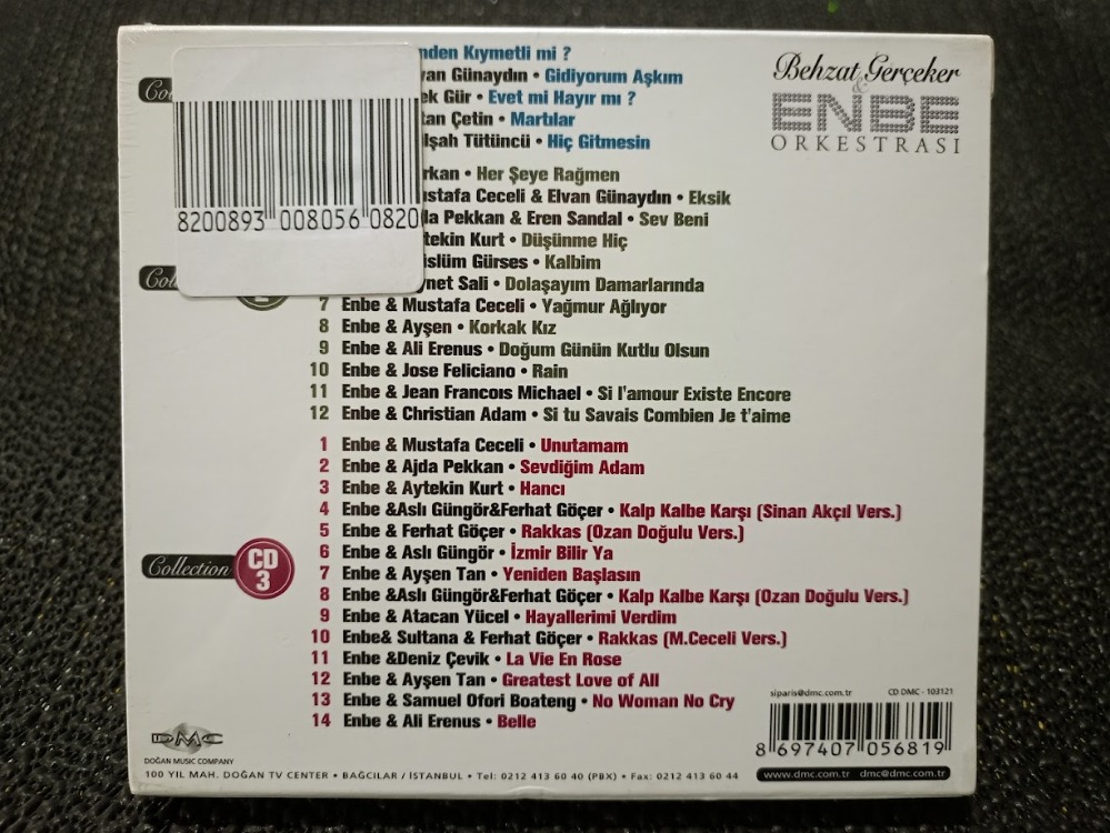 ENBE COLLECTION AMBALAJINDA 3 CD. JELATİNLİ.