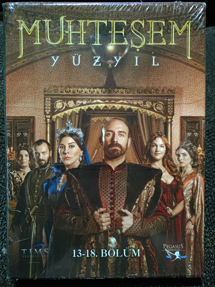 MUHTEŞEM YÜZYIL 13 - 18. BÖLÜM DVD BOX. SIFIR JELATİNDE.