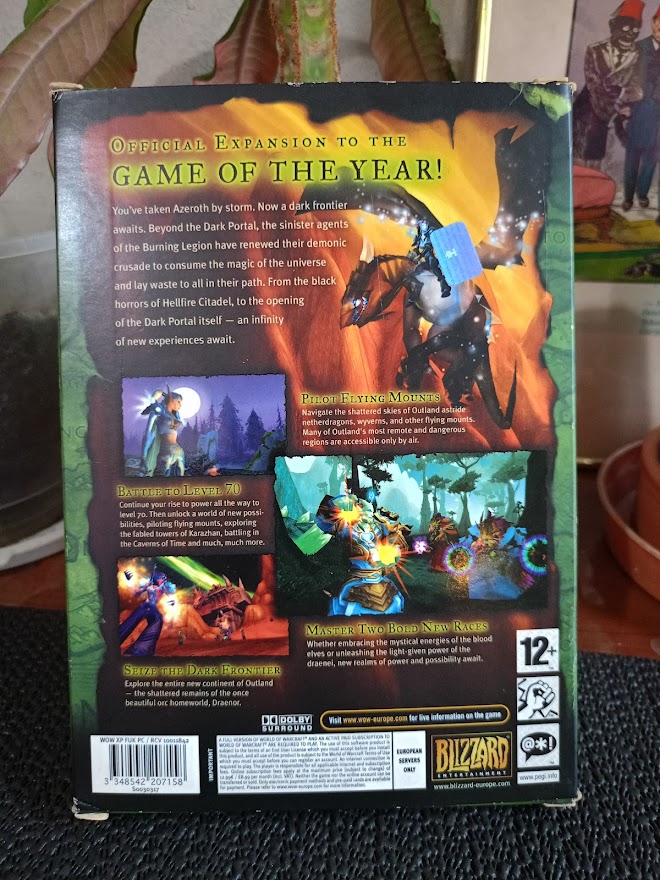 WORLD of WARCRAFT - THE BURNING CRUSADE - EXPANSION SET. KOLEKSİYONLUK . 4DISK SET.