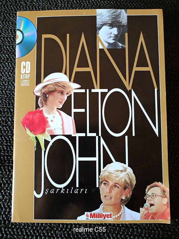 PRENSES DIANA ve ELTON JOHN ŞARKILARI. KİTAPCIK + CD İLE BERABER.