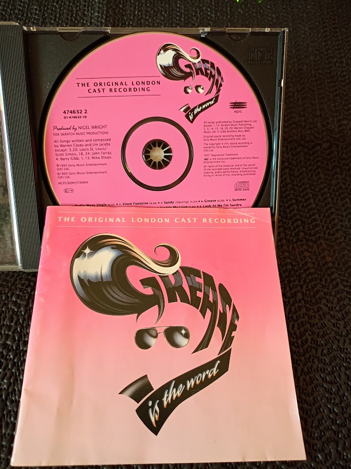 GREASE THE ORIGINAL LONDON CAST RECORDING. AUDIO CD.