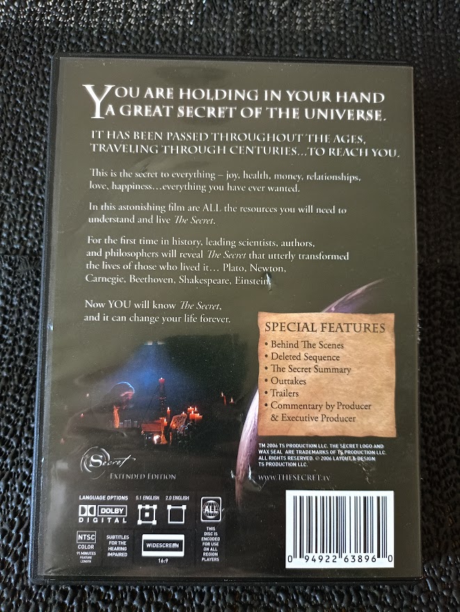 THE SECRET DVD..