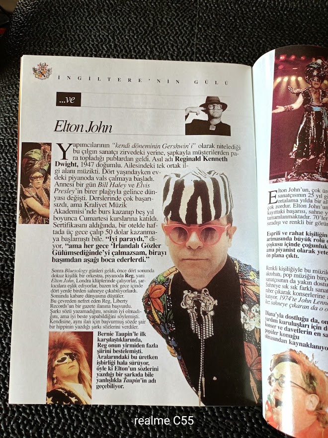 PRENSES DIANA ve ELTON JOHN ŞARKILARI. KİTAPCIK + CD İLE BERABER.