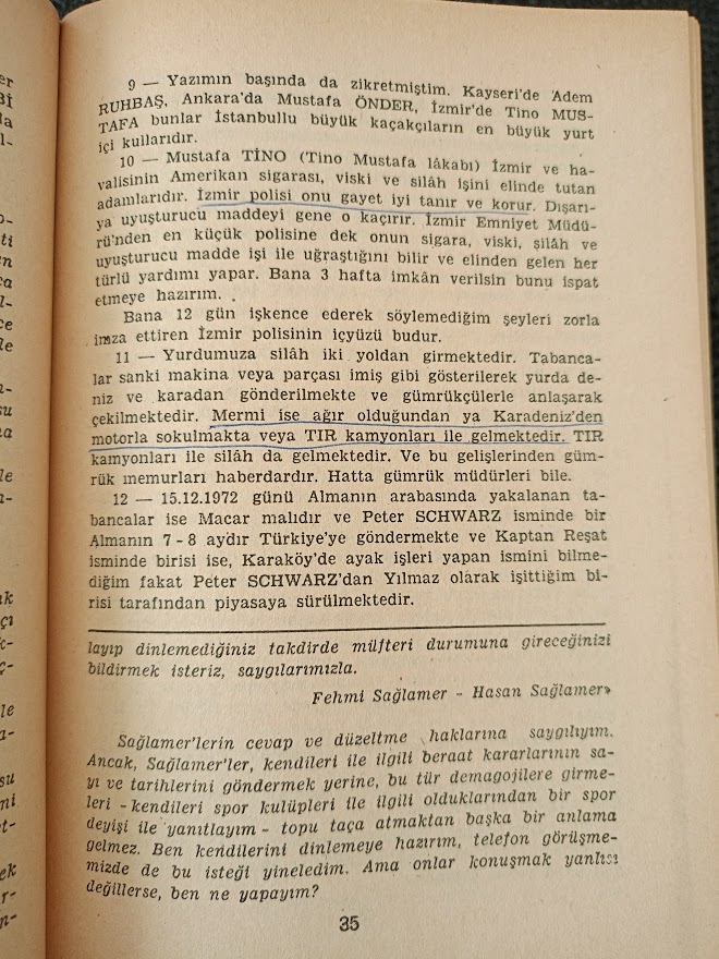 SİLAH KAÇAKÇILIĞI VE TERÖR. UĞUR MUMCU.