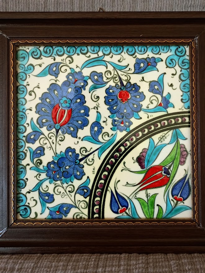 KÜTAHYA ÇİNİ EL İŞÇİLİĞİ KARO, HAND MADE.