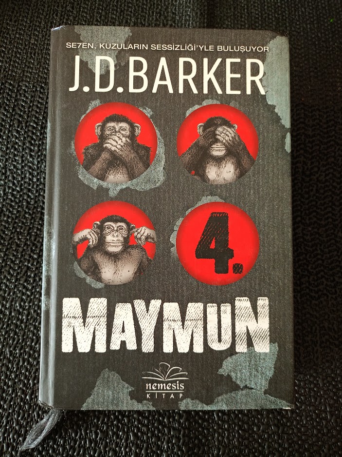 4. MAYMUN J. D. BARKER dan MÜKEMMEL BİR GERİLİM ROMANI..
