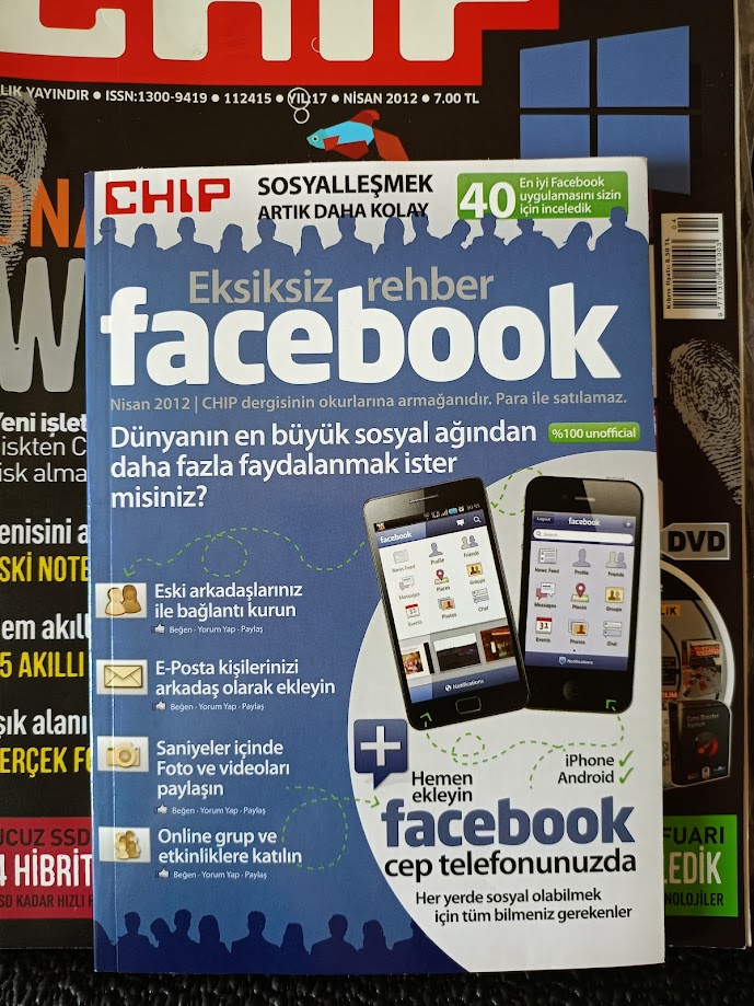 PC NET ve CHIP DERGİLERİ, ÜÇ ADET TEKNOLOJİ KİTABI.KOLEKSİYONLUK.
