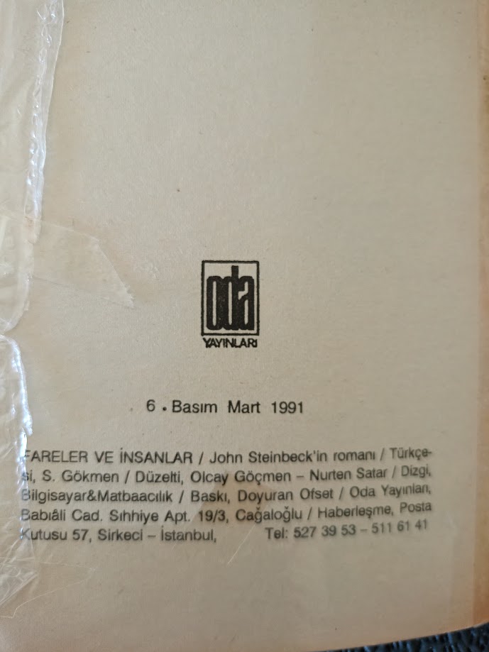 FARELER VE İNSANLAR - JOHN STEINBECK ..