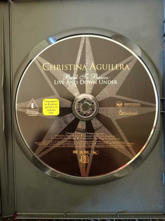 CHRISTINA AGUILERA - BACK TO BASICS LIVE AND DOWN UNDER KONSER DVD