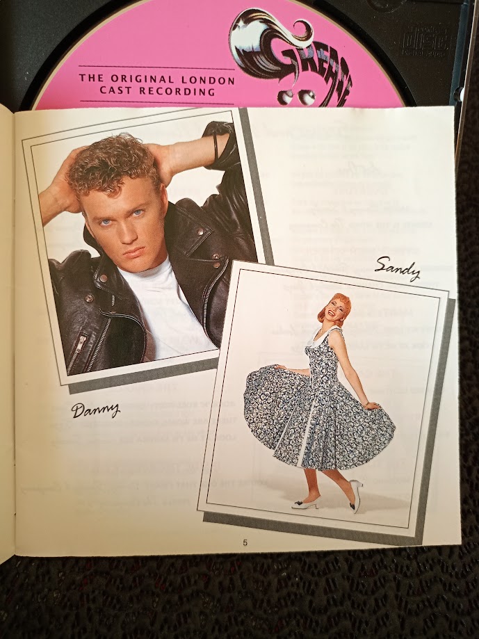 GREASE THE ORIGINAL LONDON CAST RECORDING. AUDIO CD.