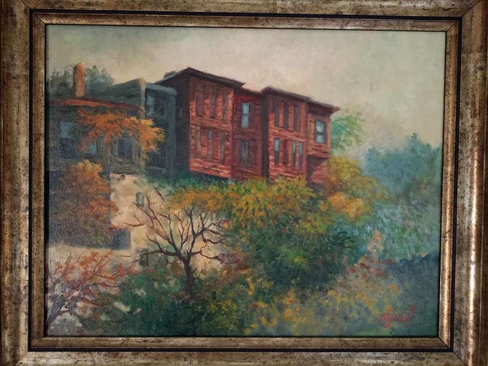 YAĞLI BOYA, ÜSKÜDAR ÇÜRÜK SULU YALISI KOLEKSİYONLUK..