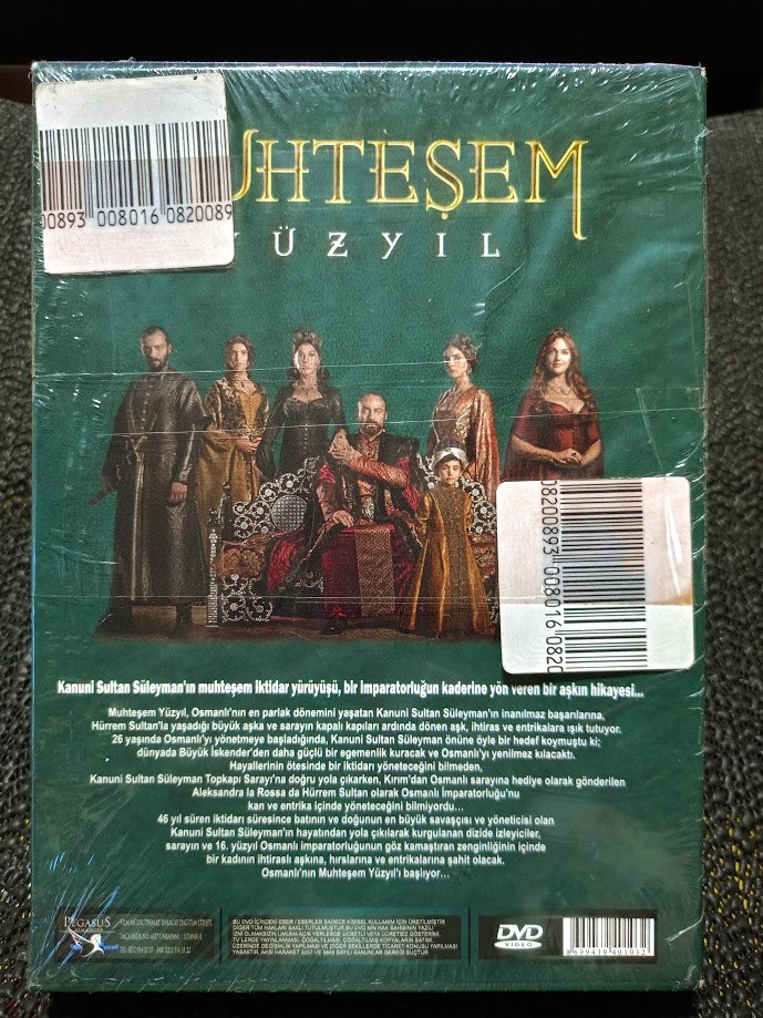 MUHTEŞEM YÜZYIL 13 - 18. BÖLÜM DVD BOX. SIFIR JELATİNDE.