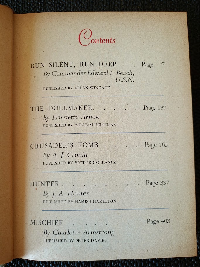 READER'S DIGEST CONDENSED BOOKS.