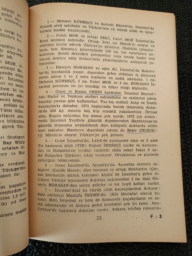 SİLAH KAÇAKÇILIĞI VE TERÖR. UĞUR MUMCU.