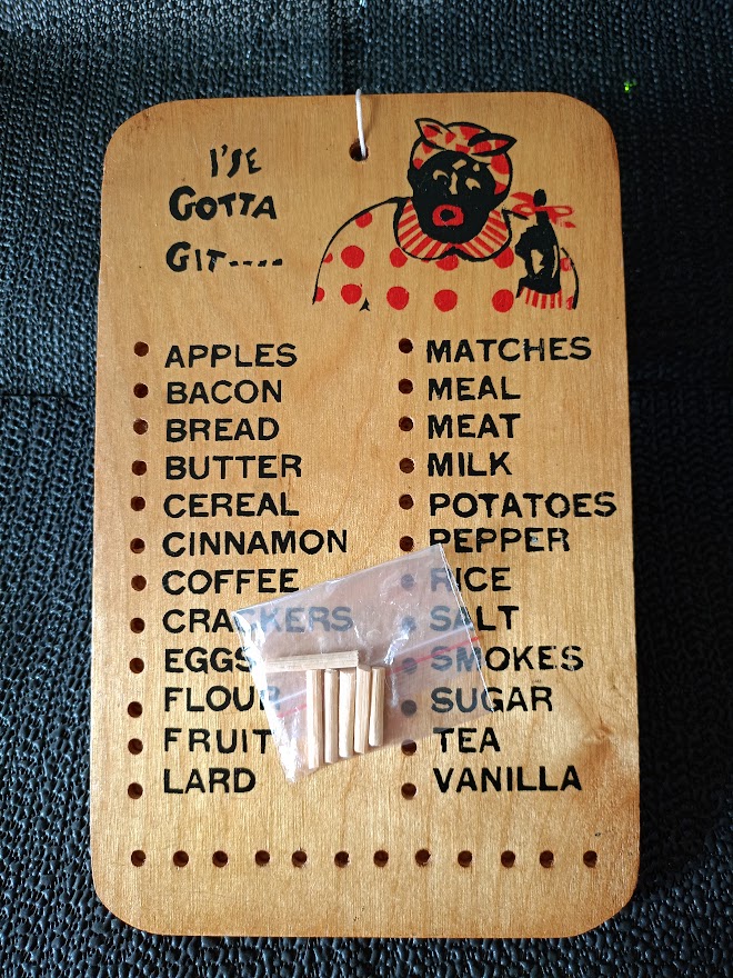 MUTFAK HATIRLATMA PANOSU. " I'SE GOTTA GIT "