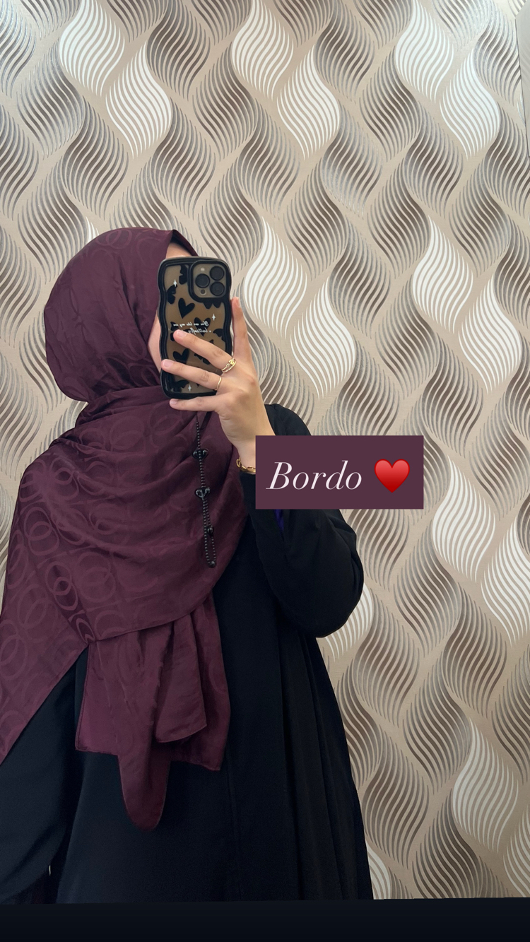 Bambunoor desen İpeksi pamuk kumaş şal ✨