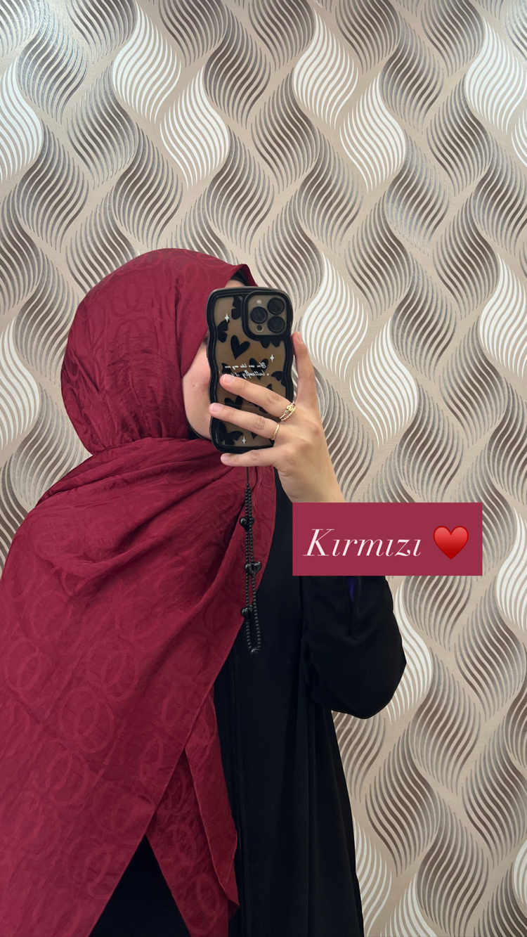 Bambunoor desen İpeksi pamuk kumaş şal ✨
