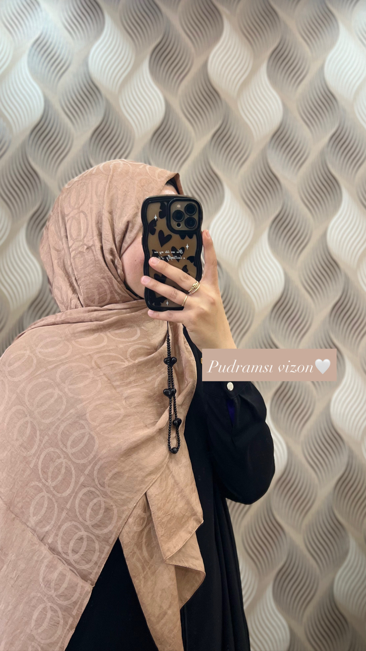 Bambunoor desen İpeksi pamuk kumaş şal ✨