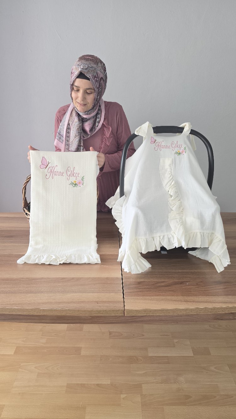 ön sipariş ikili set battaniye puset örtüsü istenilen desen çalışılır