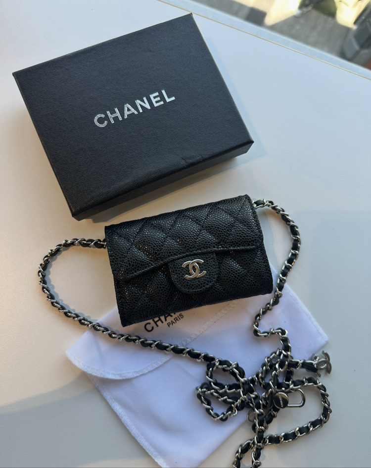 Chanel mini zincirli cüzdan ithal