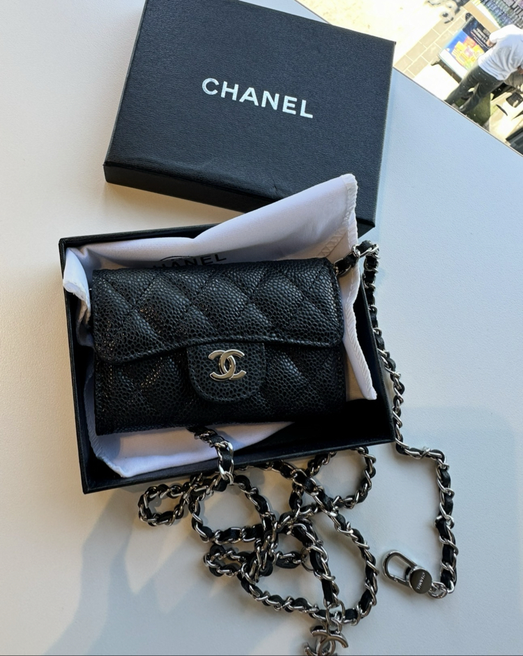 Chanel mini zincirli cüzdan ithal