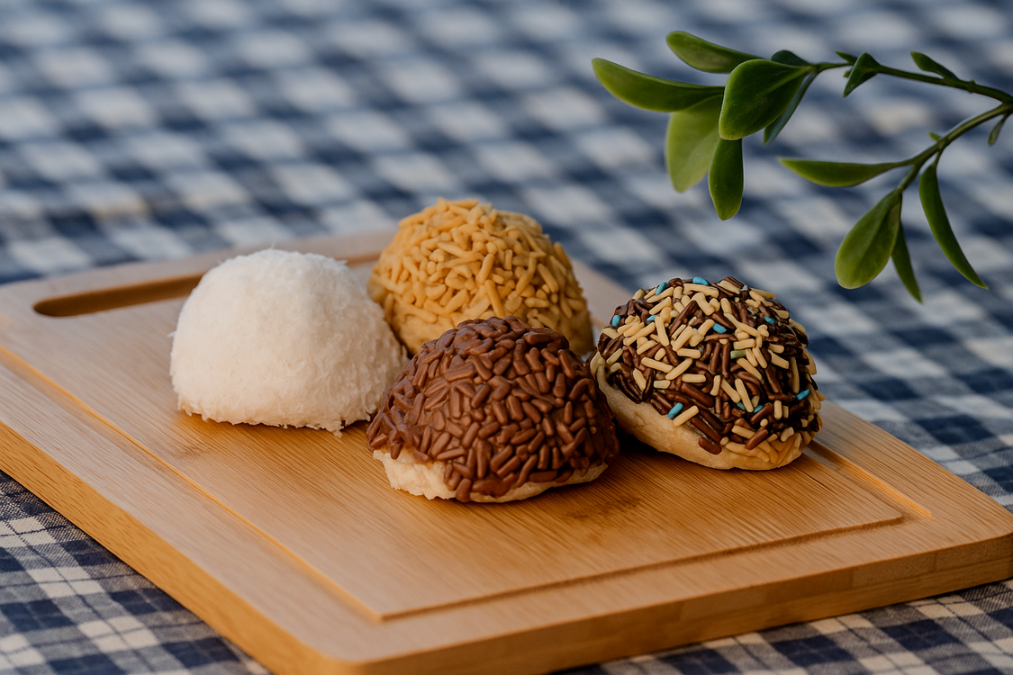 Puf Kurabiye glutensiz sıcak havalardan kaynaklı sadece Hindistan cevizli yapıyoruz