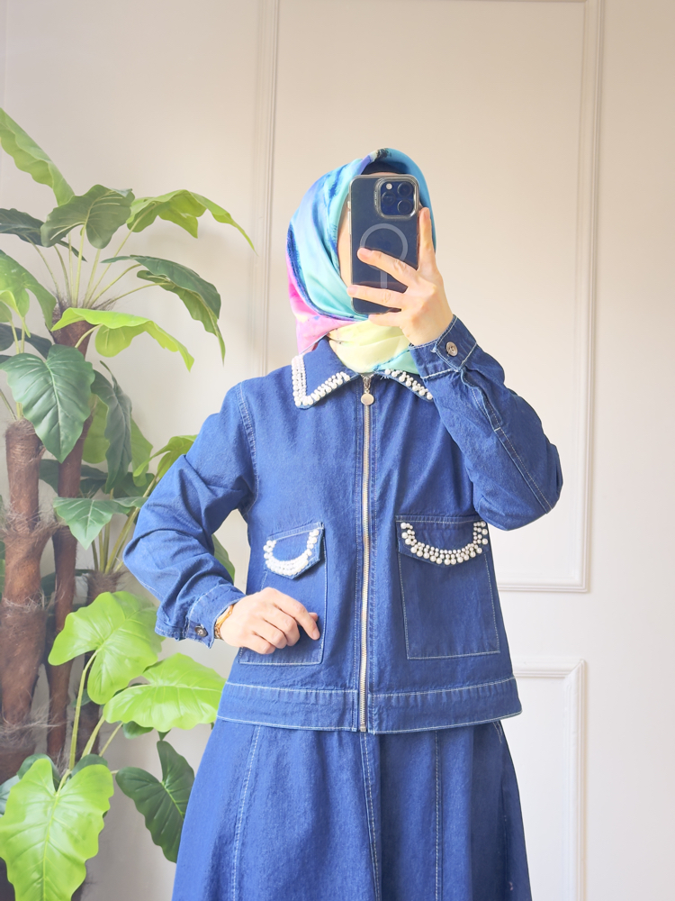 İncili Denim takım 