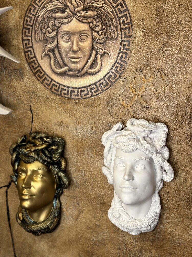 Medusa 2’li Duvar Heykel