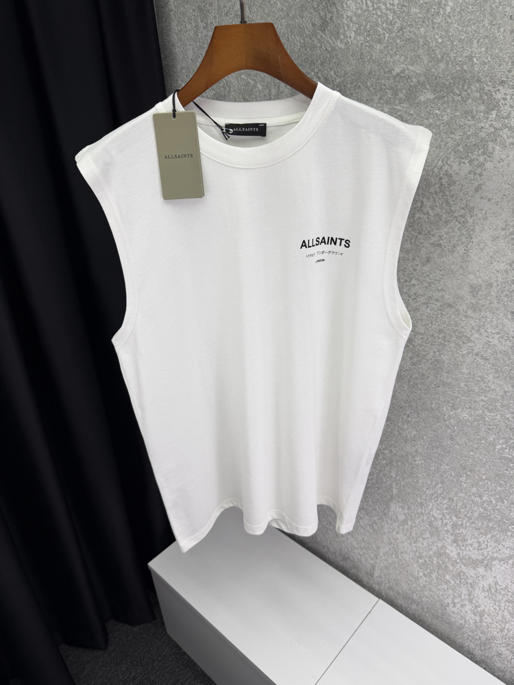 ALL SAINTS Premium Sıfır Kol T-shirt 