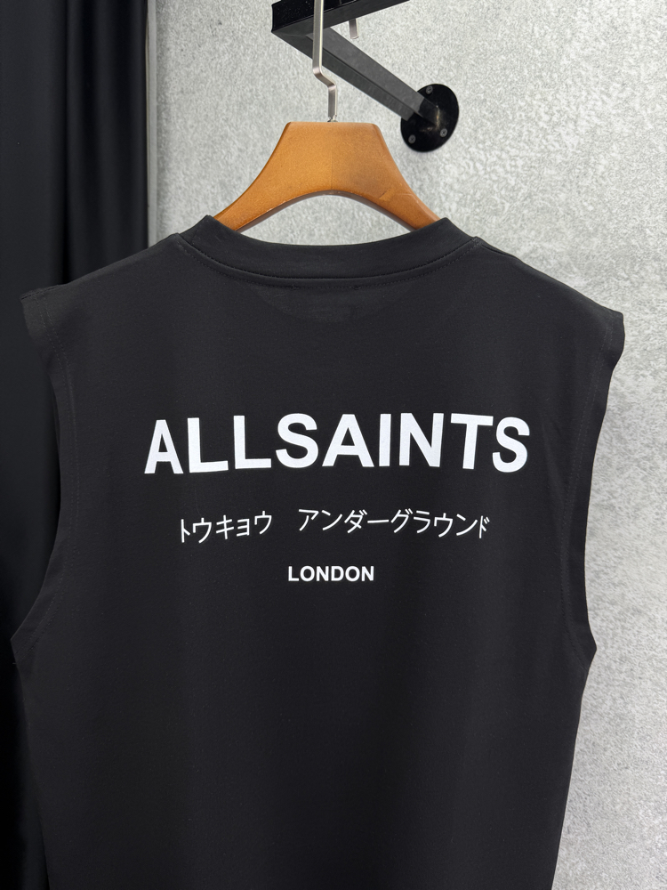 ALL SAINTS Premium Sıfır Kol T-shirt 