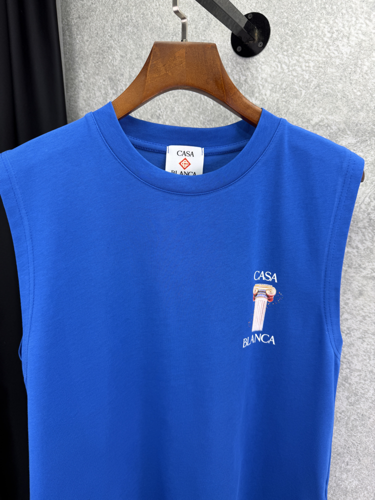 CASABLANCA Premium Sıfır Kol T-shirt 