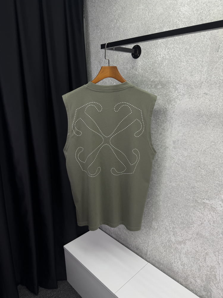 OFF WHİTE Premium Sıfır Kol T-shirt 