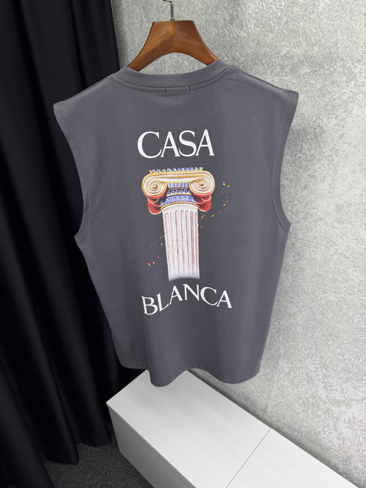 CASABLANCA Premium Sıfır Kol T-shirt 