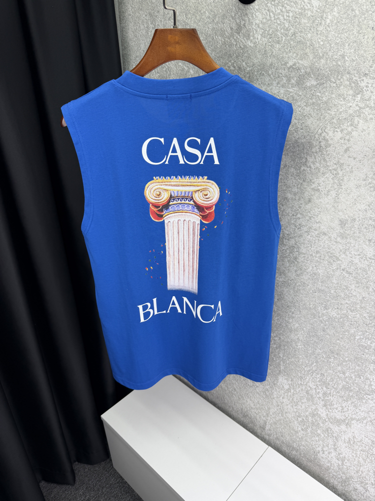 CASABLANCA Premium Sıfır Kol T-shirt 