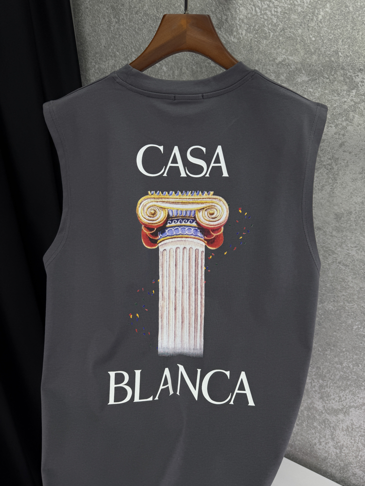 CASABLANCA Premium Sıfır Kol T-shirt 