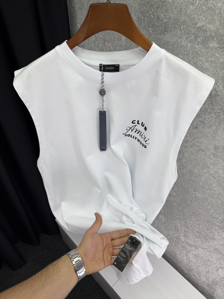 AMIRI Premium Sıfır Kol T-shirt 