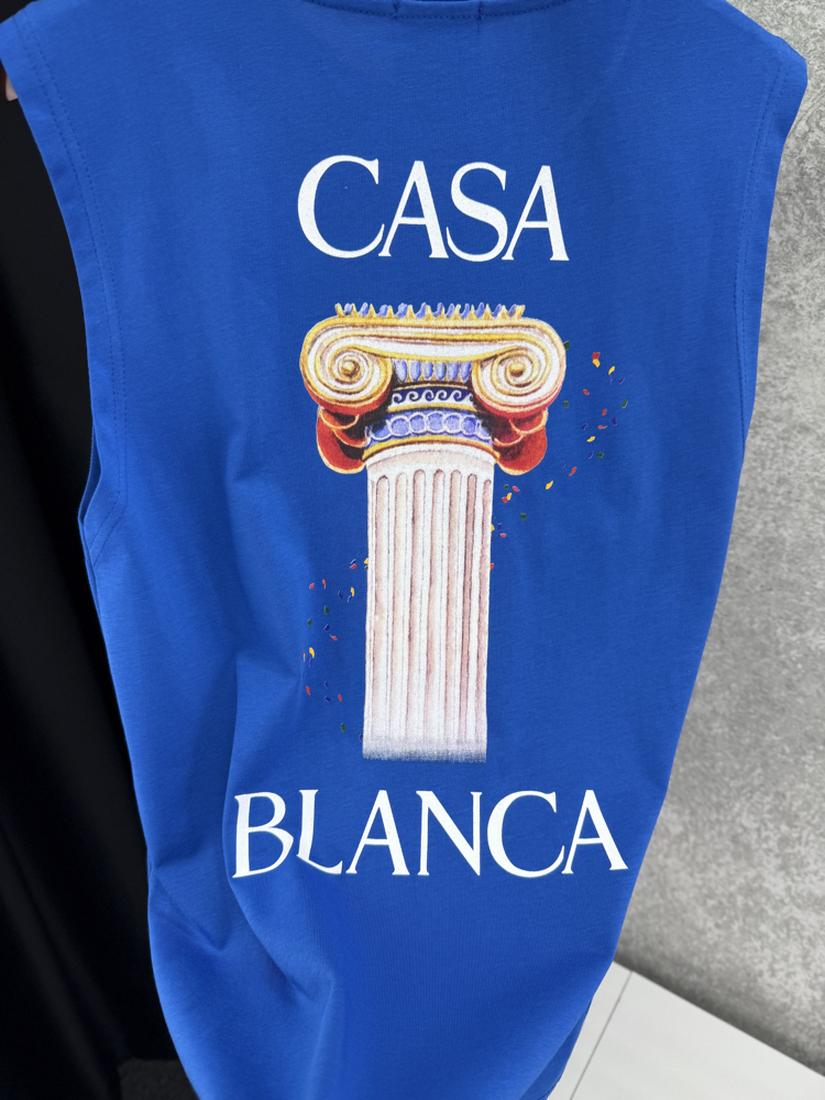 CASABLANCA Premium Sıfır Kol T-shirt 