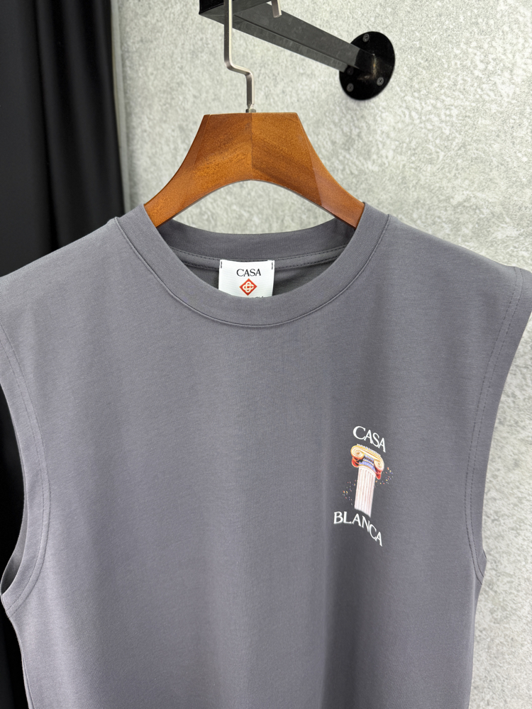 CASABLANCA Premium Sıfır Kol T-shirt 
